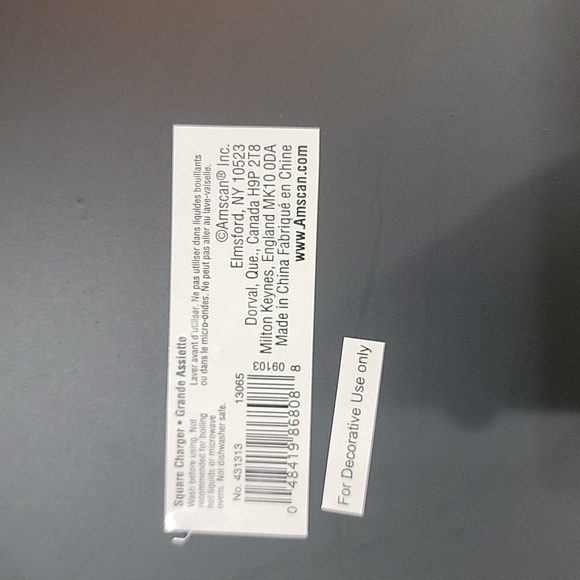 Orange and Brown Charger Plates - 2 ea color - Picture 3 of 4